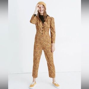Madewell Puff-Sleeve Jumpsuit in Mumbai Floral NWT Size 6
